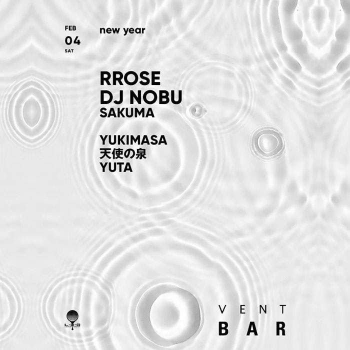 RROSE-DJ NOBU_NEW YEAR Flyer